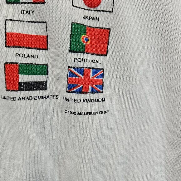 Vtg Operation Desert Shield Sweatshirt Size Large United In the Pursuit Of Peace - Picture 10 of 12